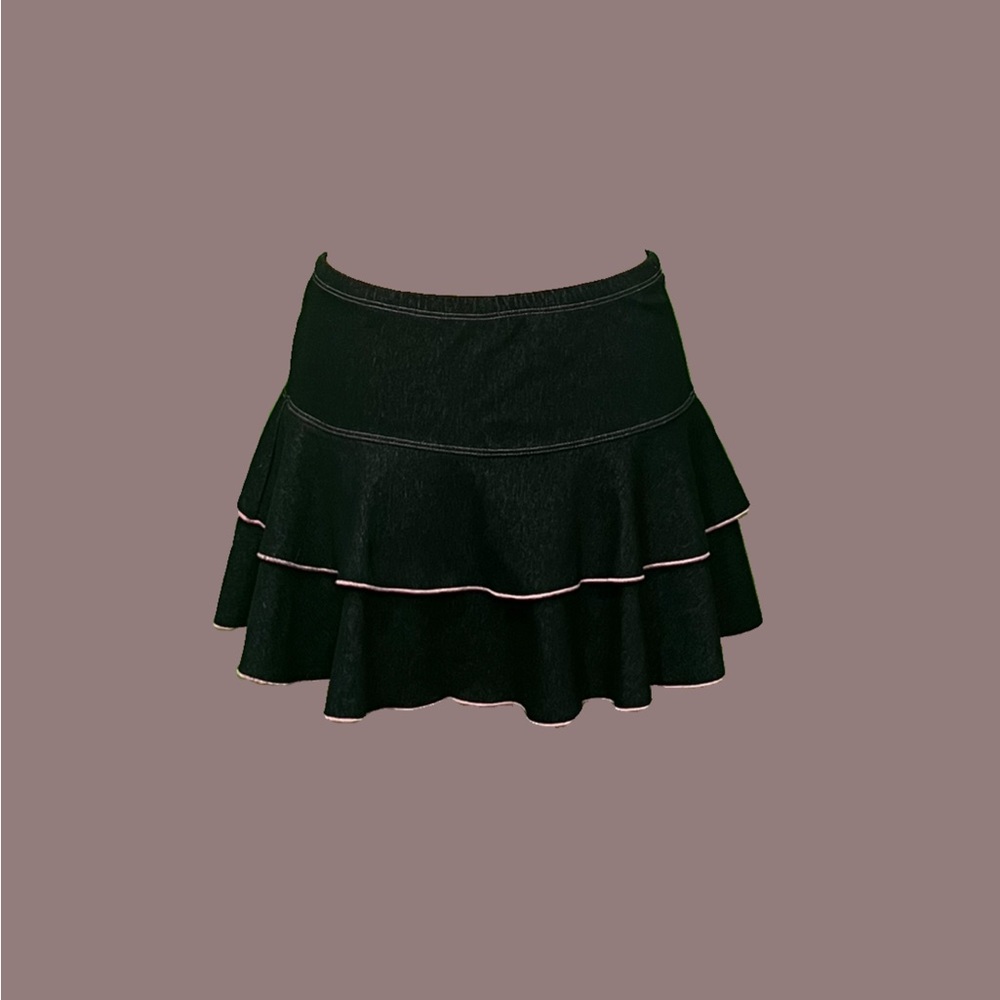 ☮️Vintage Y2K Tiered Mini Skirt☮️